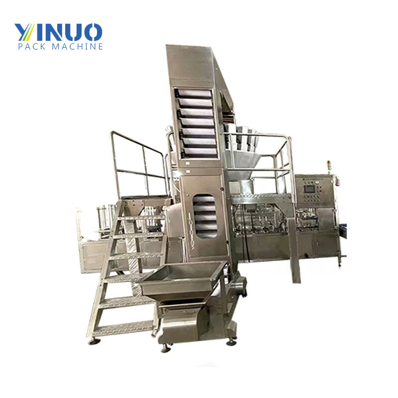 LG-DC700 Automatic Oatmeal Granule Chips Multihead Weigher Filling Sealing Capping Machine  