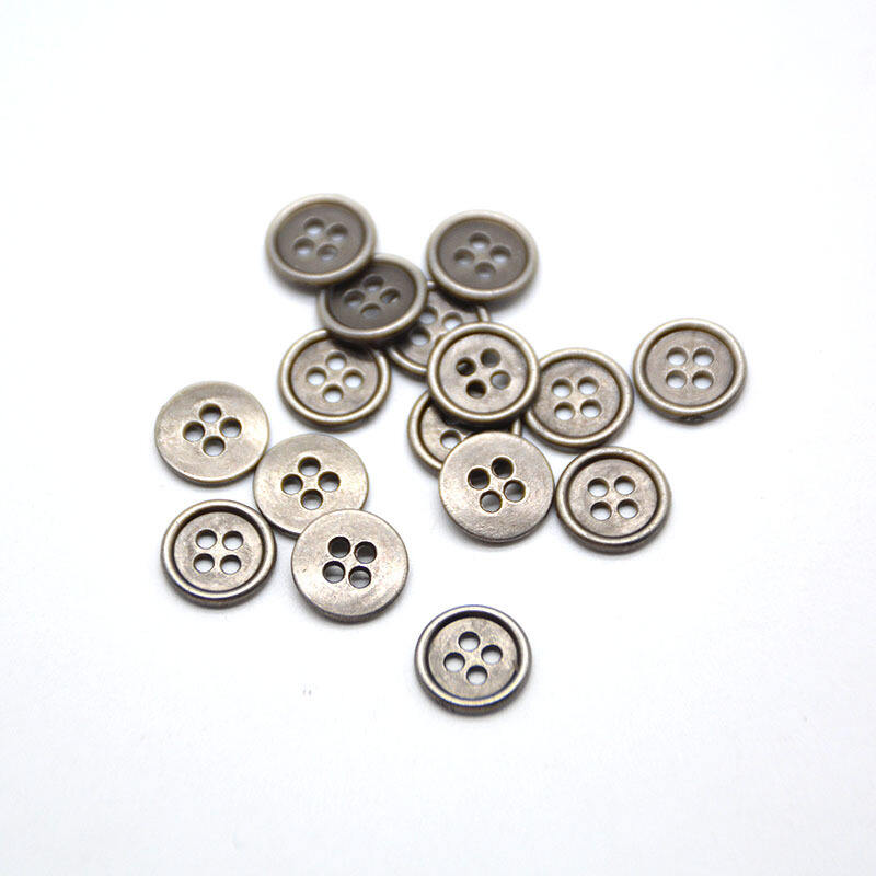 eco friendly 4 hole metal zinc alloy jean jacket button for clothing