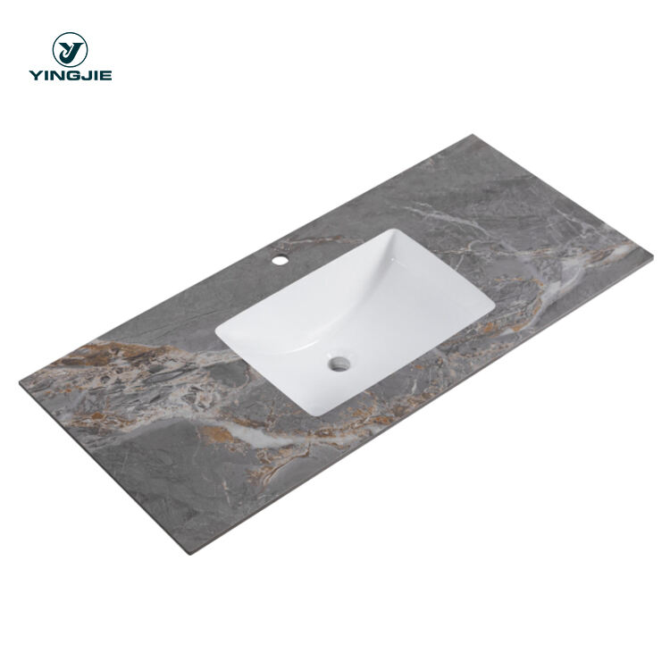 european natural under sintered stone countertop ceramic hand wash basin made in china