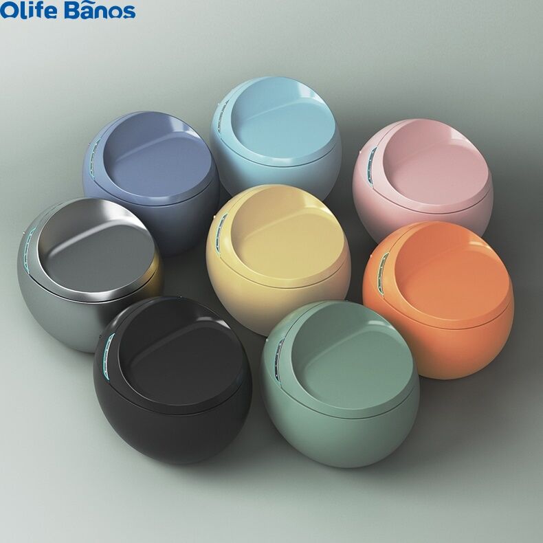 Olife Banos china colorful white s trap washdown japanese automatic operation round egg shape electronic smart toilet bowl supplier