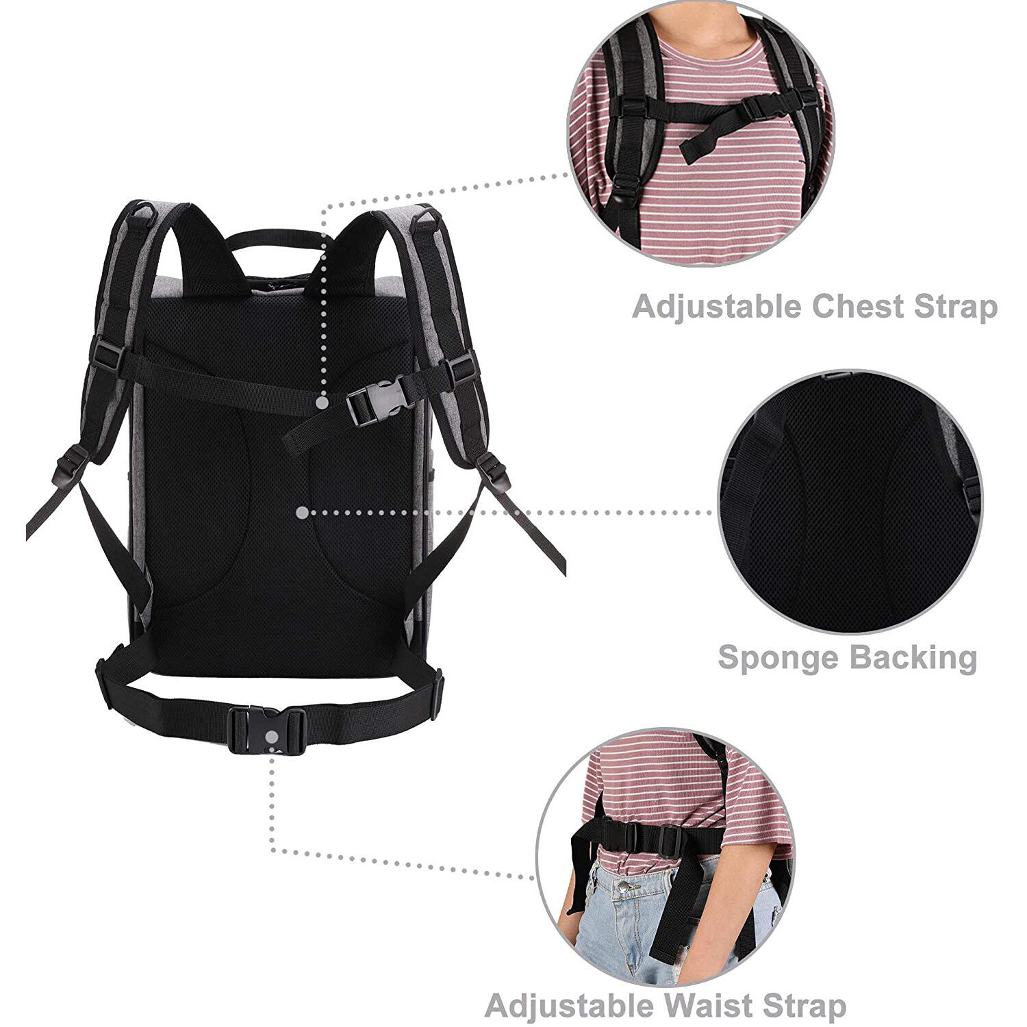 Breathable Outdoor Cat Carrier Travelling Cat Backpack Pet Carrier Travel Backpack Mga detalye ng bag