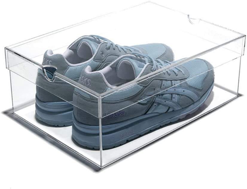 Light clear acrylic sneaker storage box for shoes factory