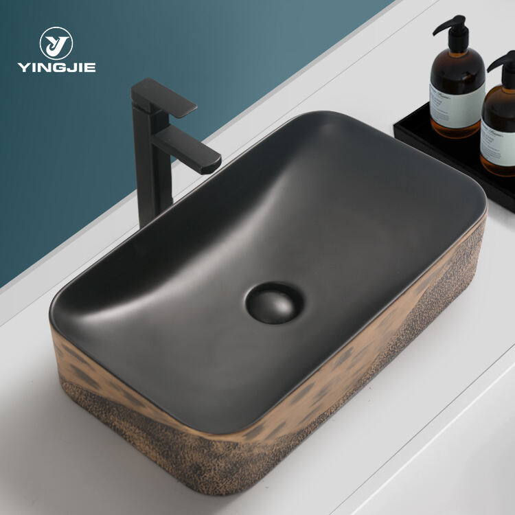 modern countertop bathroom ceramic art marble design hand wash basin