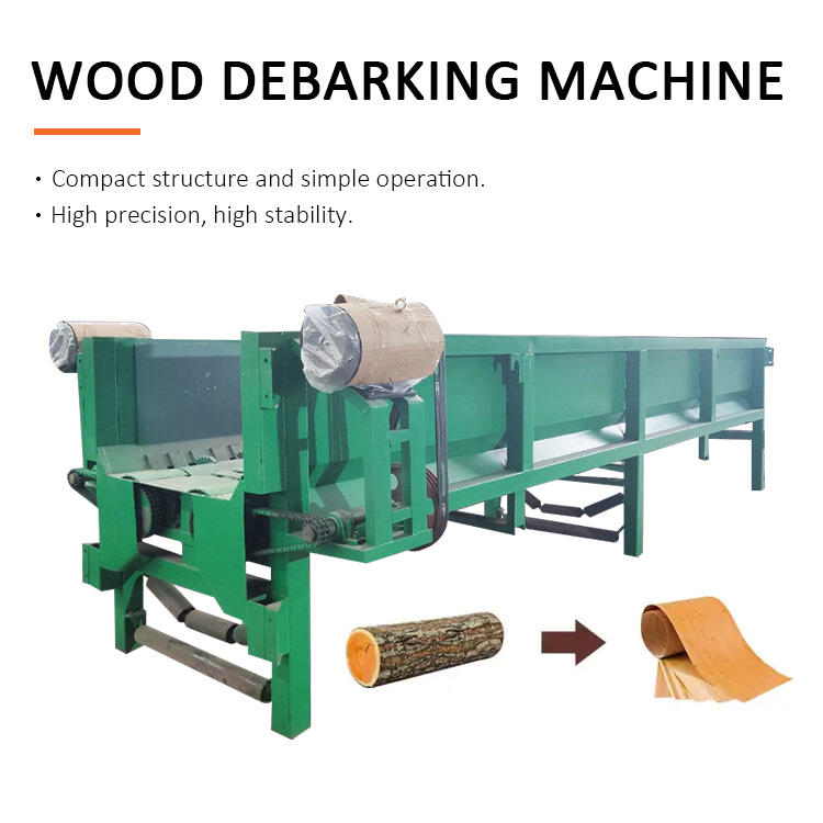 Wood peeling machine