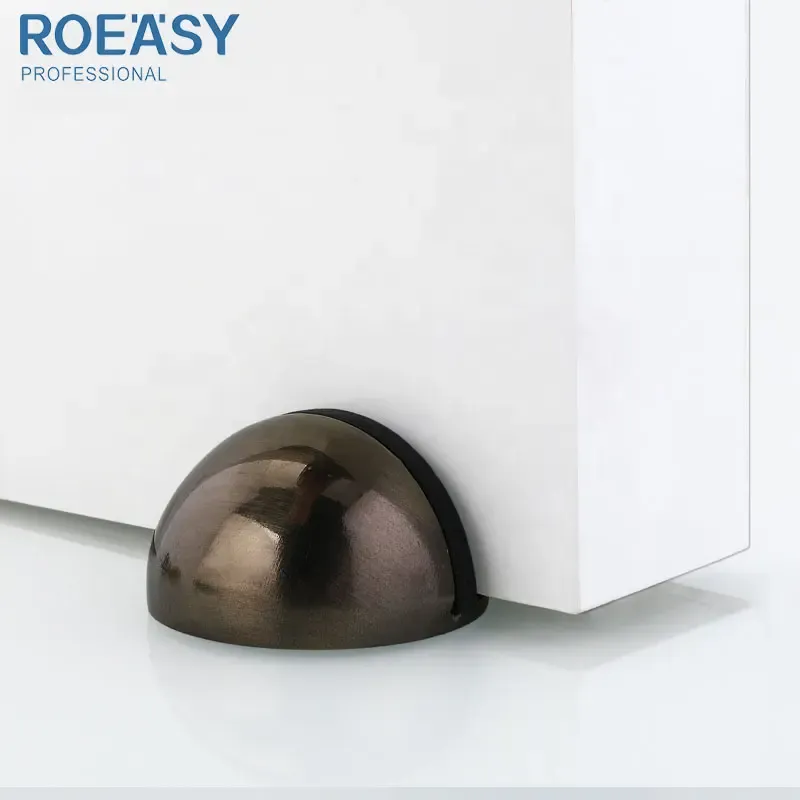 Roeasy 3M-906AC classique antique en acier inoxydable cylindrique arrêt de porte porte projet bouchon type bouchon de porte