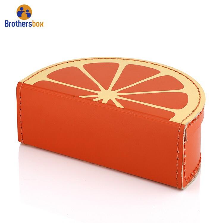 Grapefruit Mini Suitcase Favor Box / Decorative Gift Box with Handle manufacture