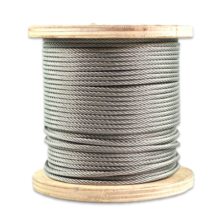 Transparent colour PVC/TPU/PA/PP coated stainless steel cable 0.6mm 1x7 rope wire curtain rope factory