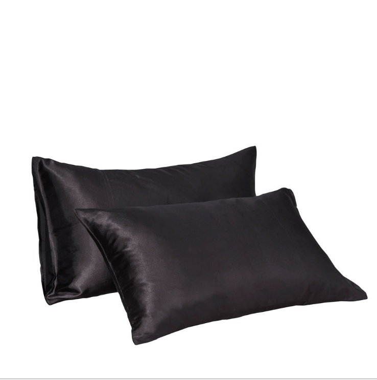 2020 Lazada hot sale Satin pillow cover 2 pcs pillowcase Amazon summer cool ice silk pillow case factory