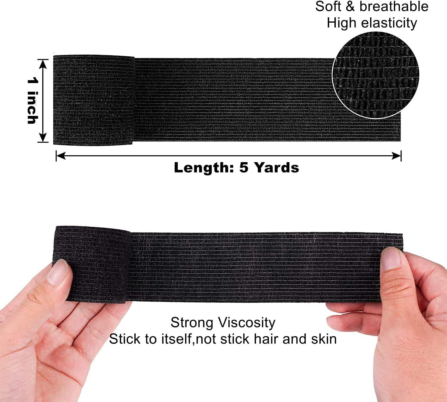 Anthrive Hot Selling Tattoo Disposable Grip Sticky Winding Elastic Adhesive Bandage Sports Tattoo Grip Tape Cohesive Bandage details