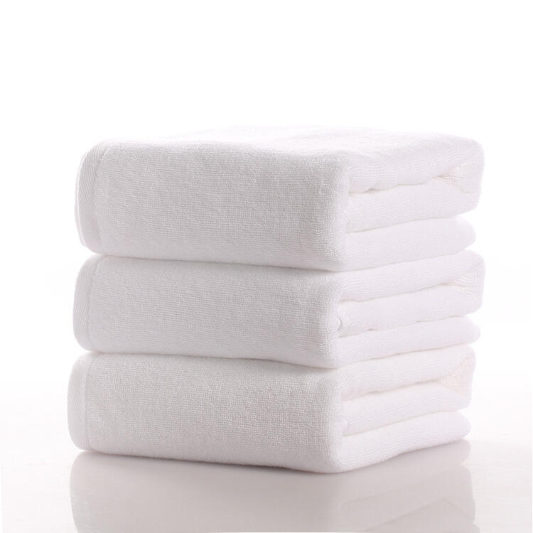 High absorbent plain white 16S hotel bath towel for SPA supplier