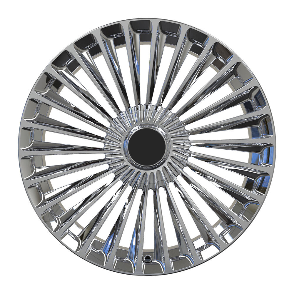 Custom Monoblock Forged Alloy Passenger Car Wheels Multi-Spoke Forged 20 23 Inch Rims for Maybach GLS Wheels supplier
