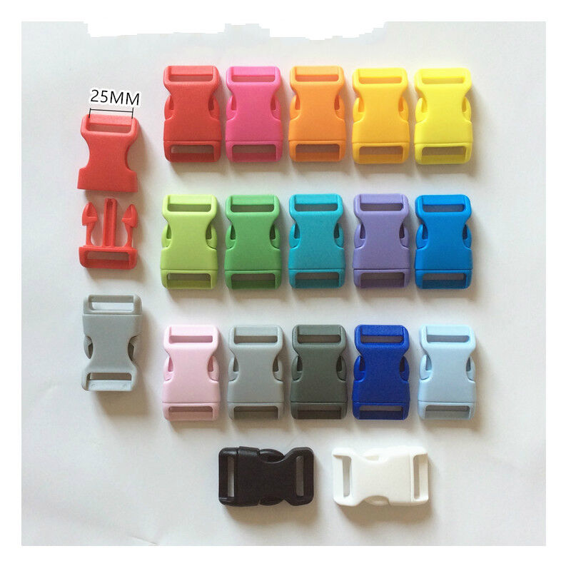 Fashion colored quick side release plastic buckle