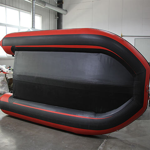 CE 3.9m Aluminium Floor Inflatable Boat Sport Fishing Boats ZB-390 with Outboard Motor details