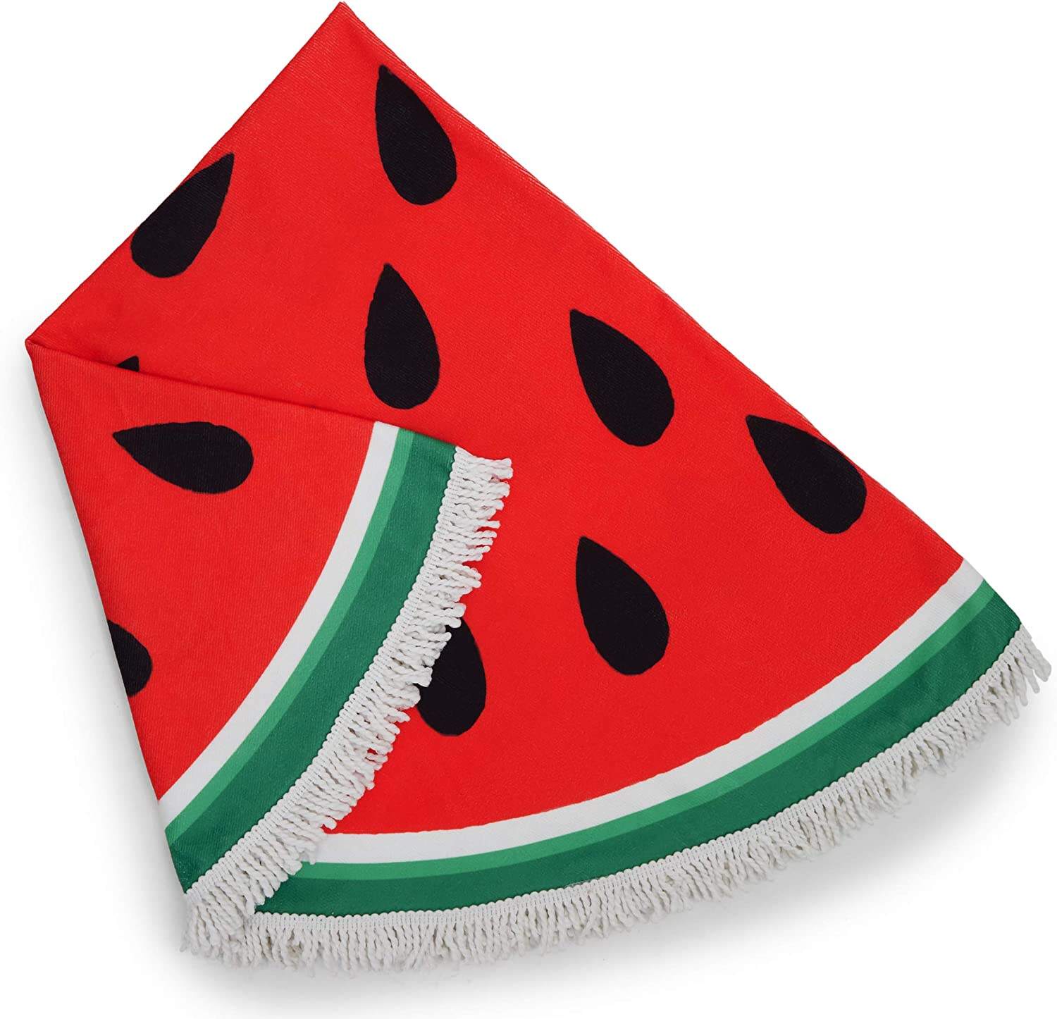 Microfiber Sand Free Quick Dry Water absorption Print Design Summer Tassel Round Beach Towel details