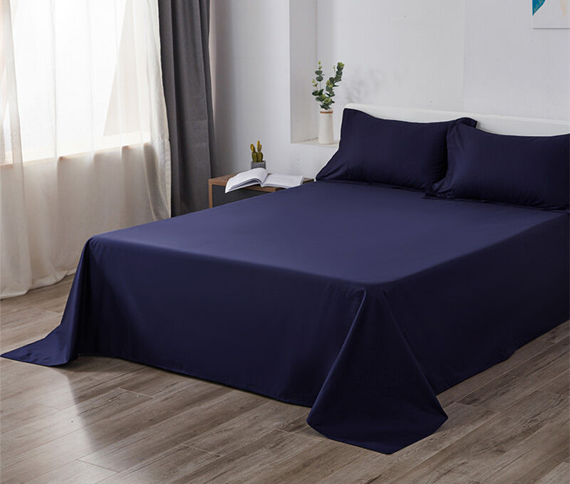 Super Soft Breathable 100% Cotton Flat Bedsheet Machine Washable Fitted Bed Sheet details