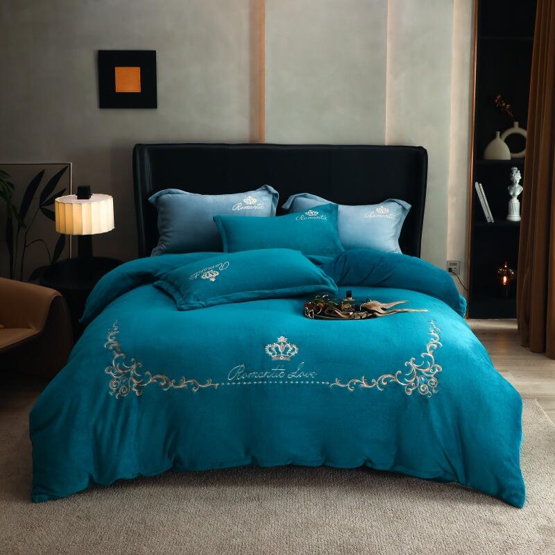 Winter quilts Winter sheets and duvet sets milk frosted home bedding sets bed sheets