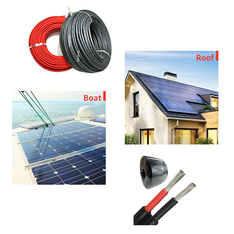 TUV Approval XLPE Insulated Tinned Copper Solar Wire 2.5MM 4MM 6MM 10MM 16MM 35MM PV Cable Solar DC Panel Power Cable factory