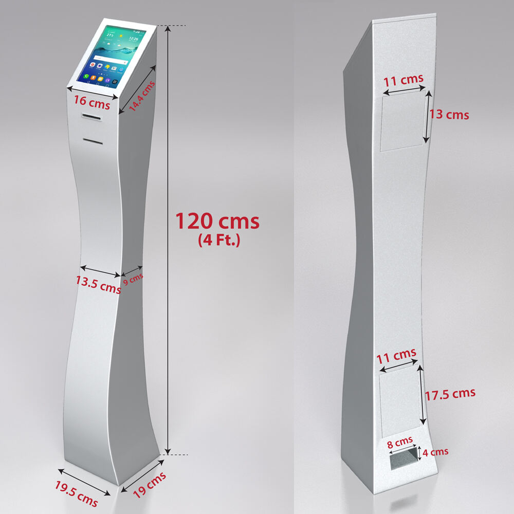 8" 10" 14" 15.6" 32" Inch Queue Management System Ticket Dispenser Floor stand Built-in Sever With TD Ticket Printer details