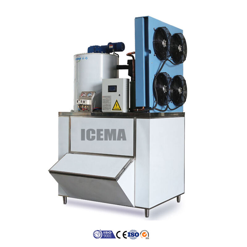 Ice Snow Flake Making Machine snow ice flake maker machine with ice storage bin factory