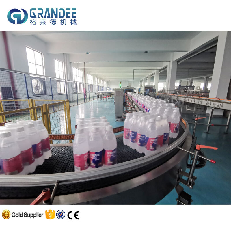 Fully Automatic Pure Bottle PE Film Shrink Tunnel Wrapping Packing Machine Plant manufacture