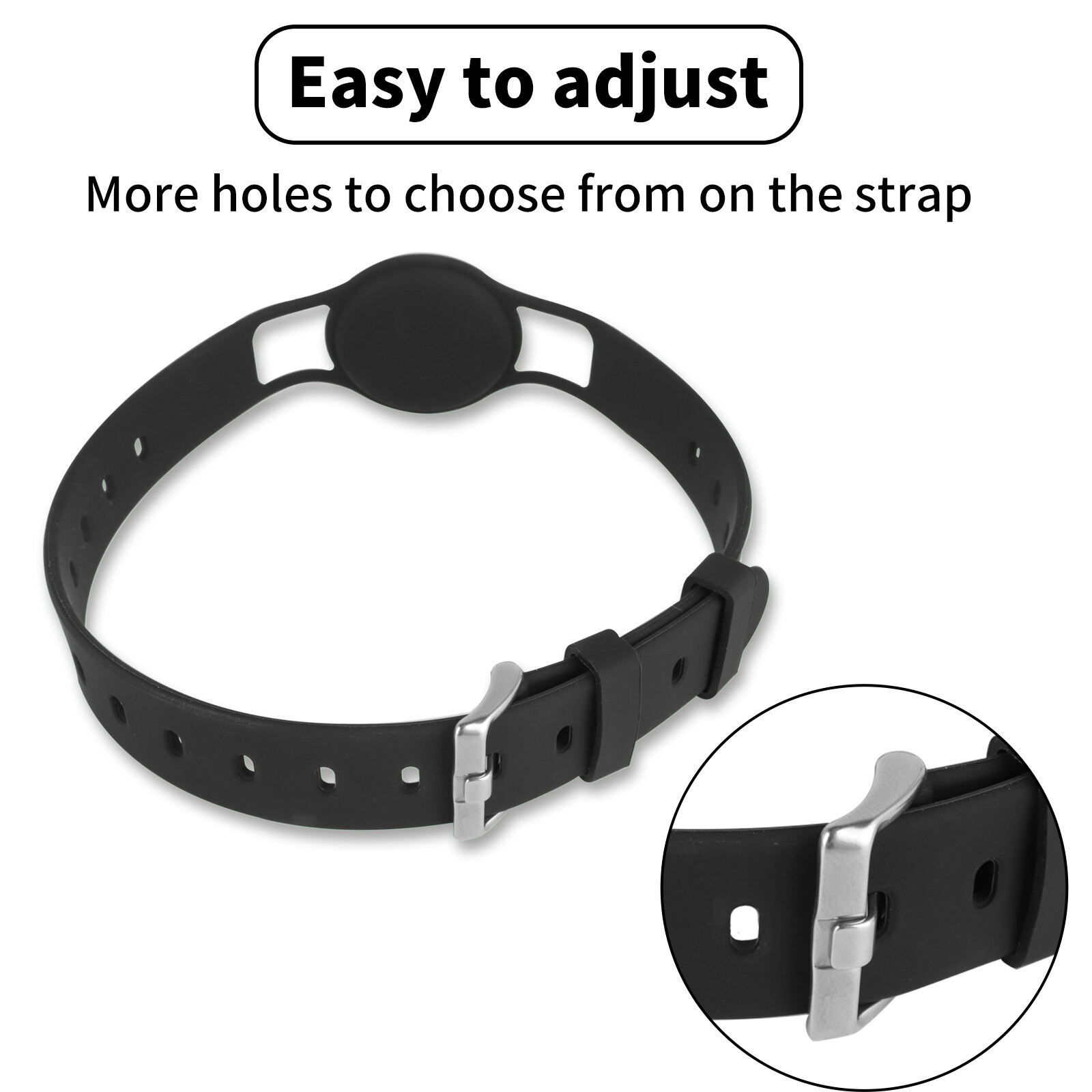 New Arrival Anti-Lost Keychain Ring Protective Silicone Loop Case For Airtag Pet For Airtag Dog Collar details