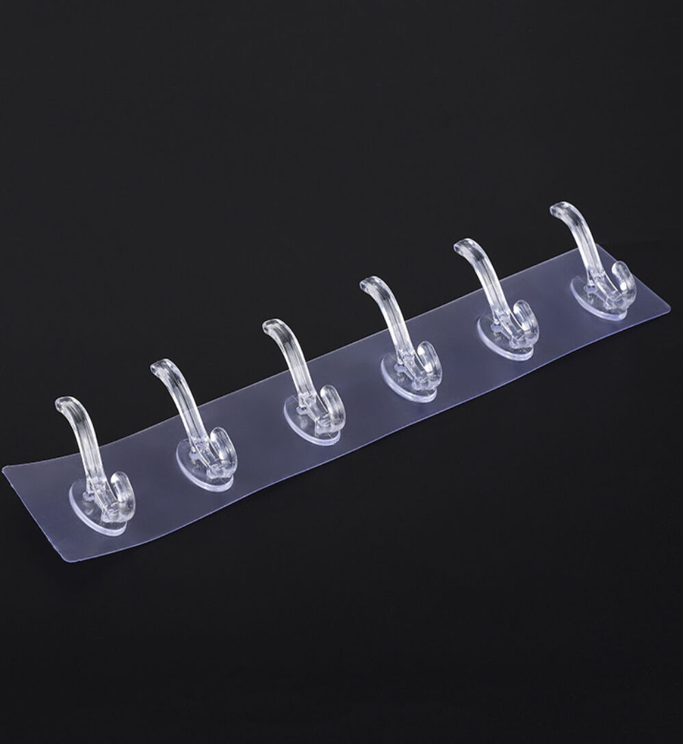 Customizing All Kinds Of Clothing Hook Non - nail Even Row Hook Wall - mounted Strong Traceless Stick Hook details