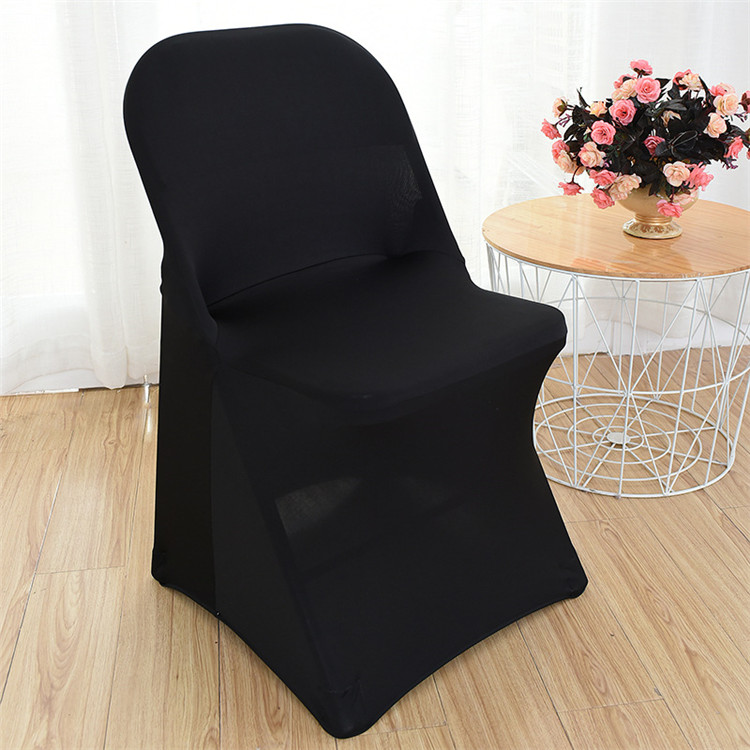 Custom wholesale spandex folding 100 white dining/ banquet/ wedding chair covers