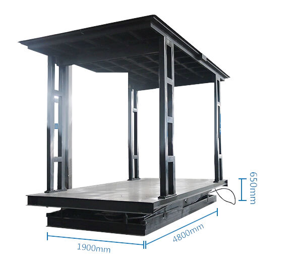 Underground Hidden underground garage Double layer scissor car lift factory