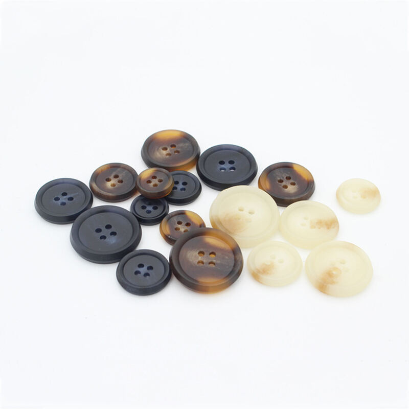 In stock 4 hole plastic resin buttons for polo shirt