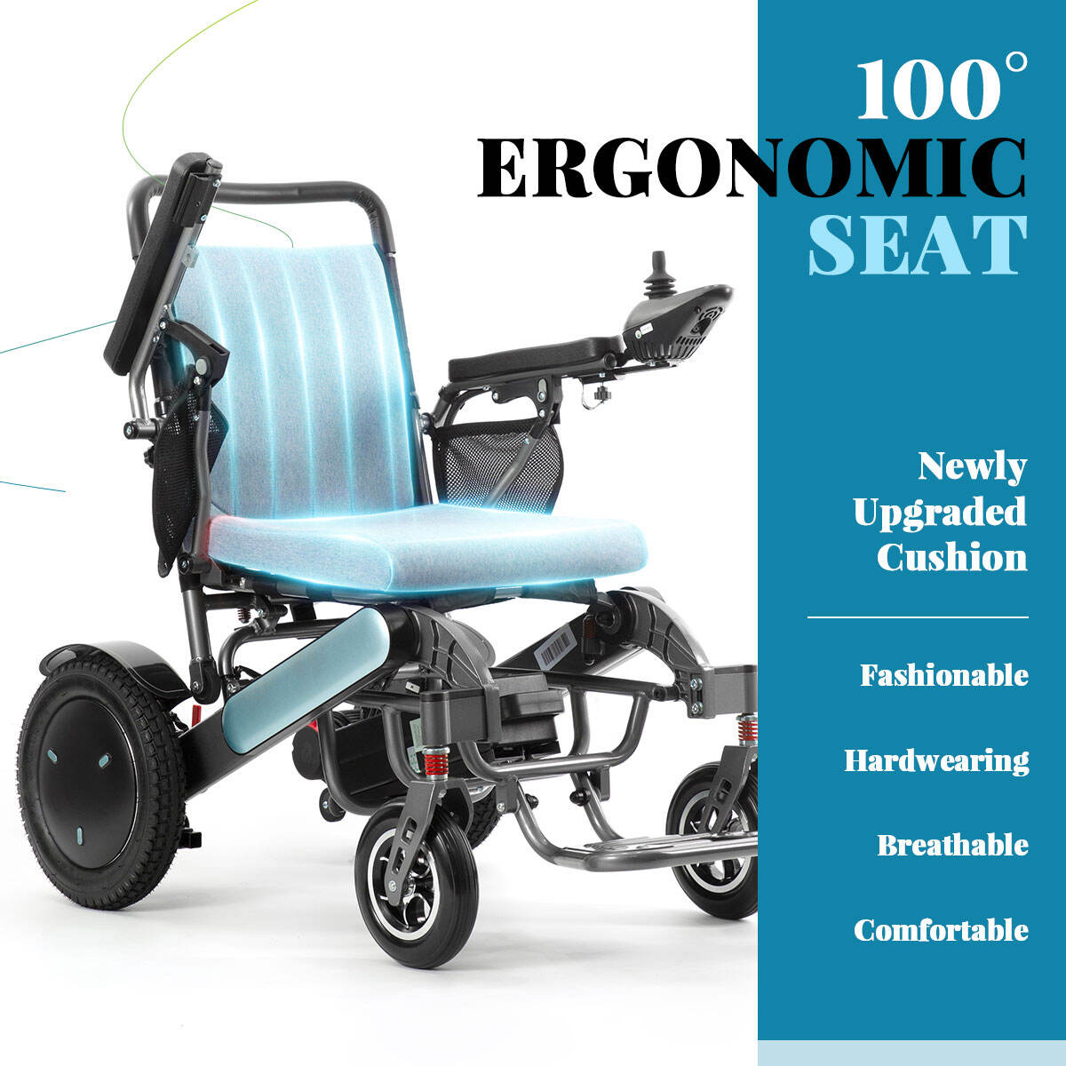 BC-EA9000-UP Newest Fold Wheelchair Electric Fashion Disabled Chair