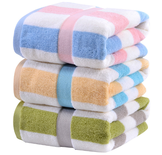 QK Large Size 100% Cotton Bath Towel Beach Wash Cloths Travel Towel Soft for Adults Good Water Absorption Bathroom Accessories details