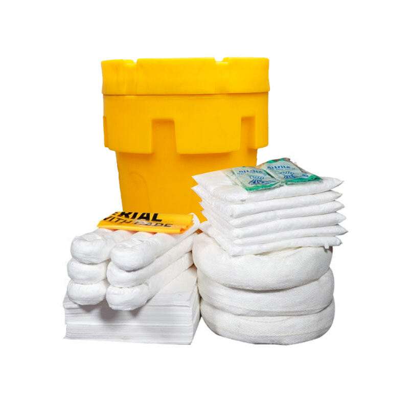 CE Approved  20 30 65 95gal Max Adsorption Capacity Industrial Oil Spill Control and Spill Prevention Kits factory