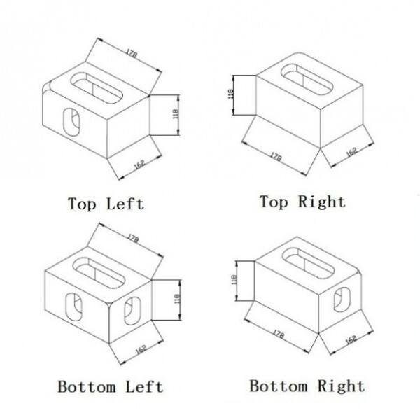 Storage container bottom corner parts supplier