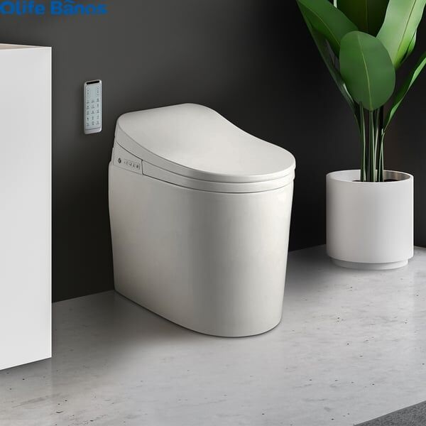 Olife Banos Small Size Smart Toilet One-Piece Elongated Floor Mounted Automatic Toilet Self-Clean