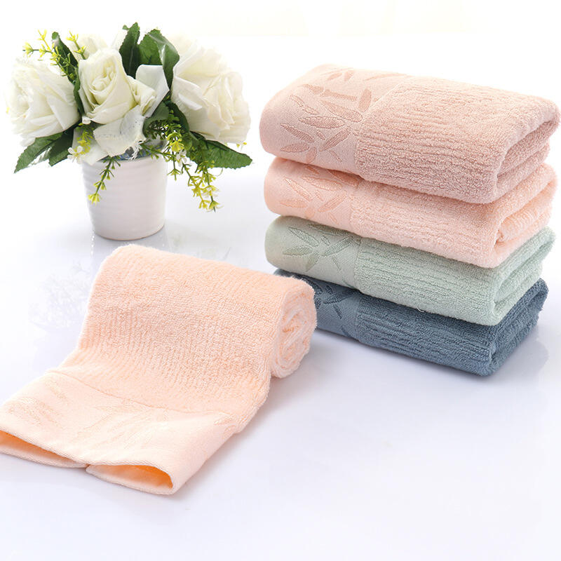 Wholesale organic bamboo towels or custom towels logo embroidery durable absorbent soft towels supplier