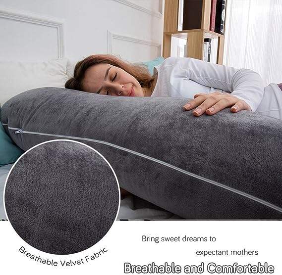 Pregnancy Pillows for Sleeping Maternity Pillow for Pregnant Women U Shaped Side Sleeper Pregnancy Pillow 59'' Full Pregnant supplier