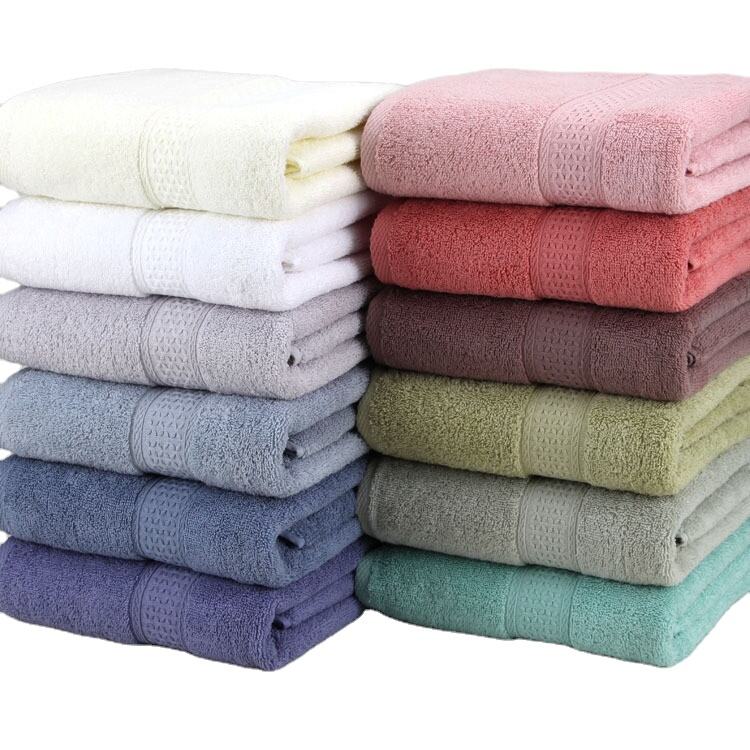 100% Cotton home Hotel solid color bath Towel