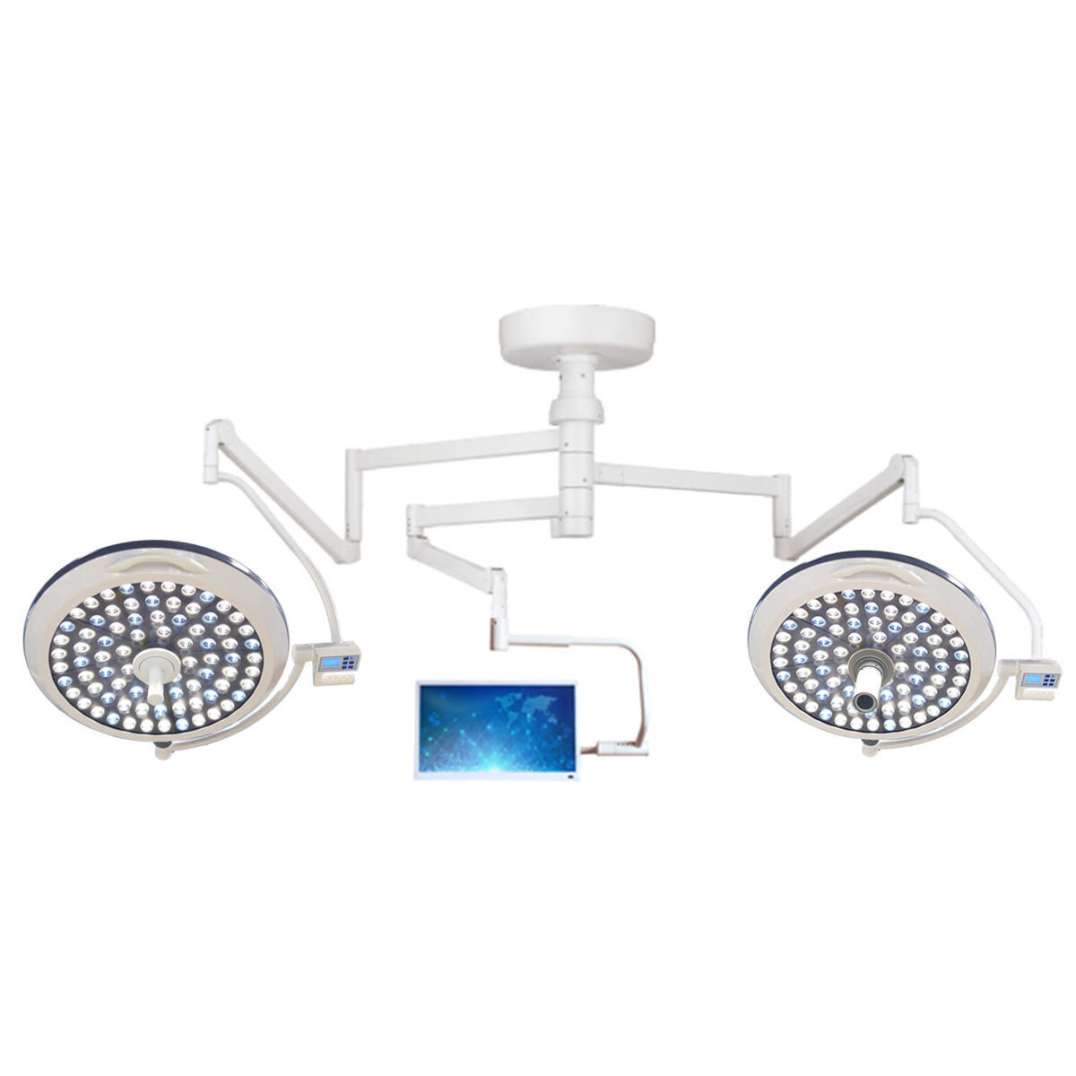 MICARE POWER-LED E700/700 Double Dome Ceiling shadowless lamp with internal camera details