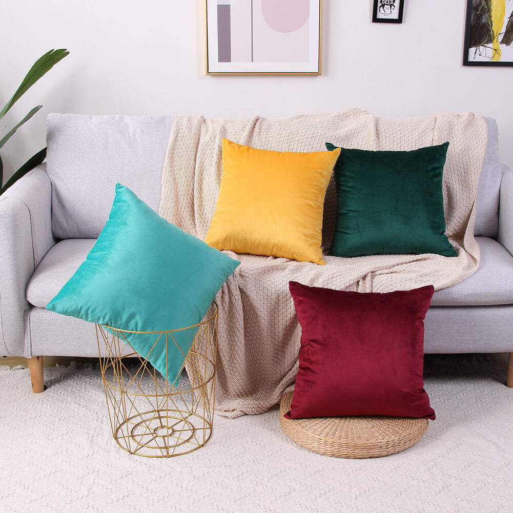 Aoyatex China Direct Manufacture customized solid color flannel sofa pillow factory