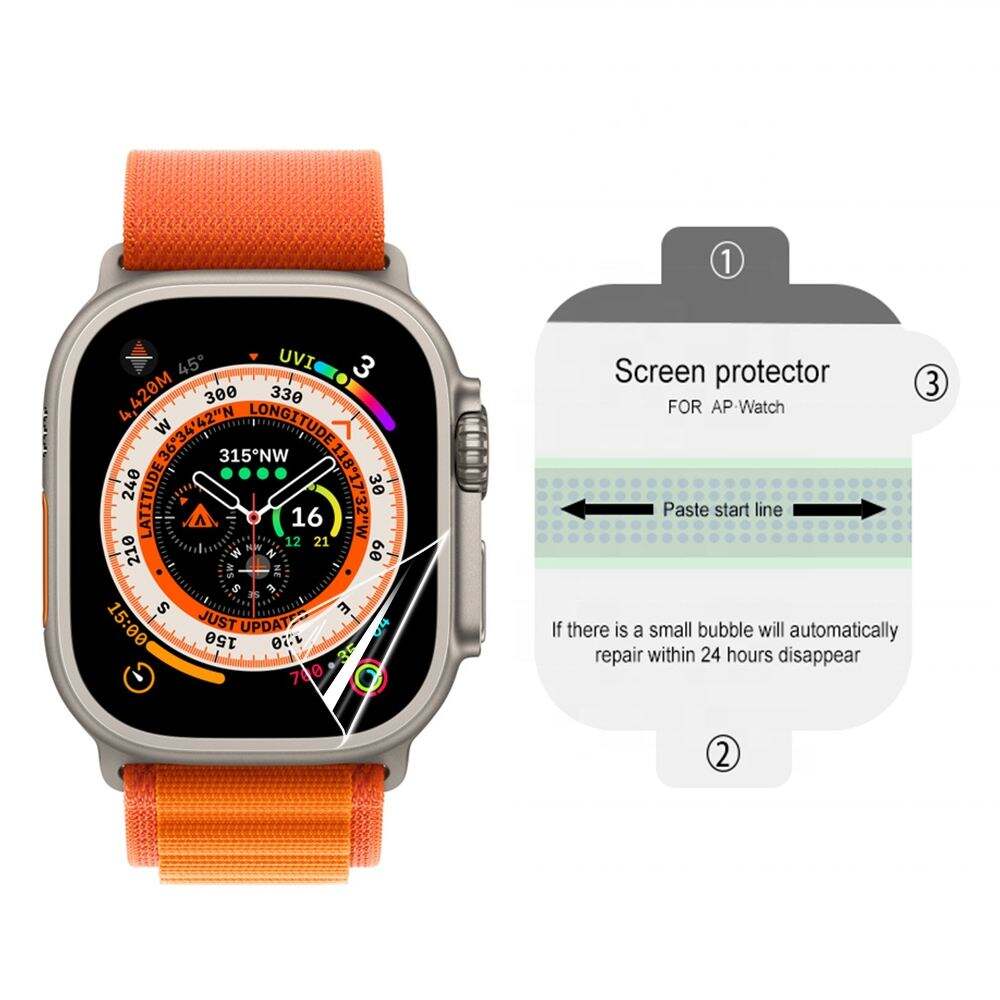 Laudtec GHM060 Auto Tool Samsung S23 Easy Install Protector With Installation Frame Tempered Glass For Apple Watch