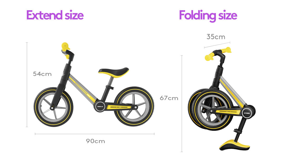 Multifunctional Folding Kids Balance Bike details