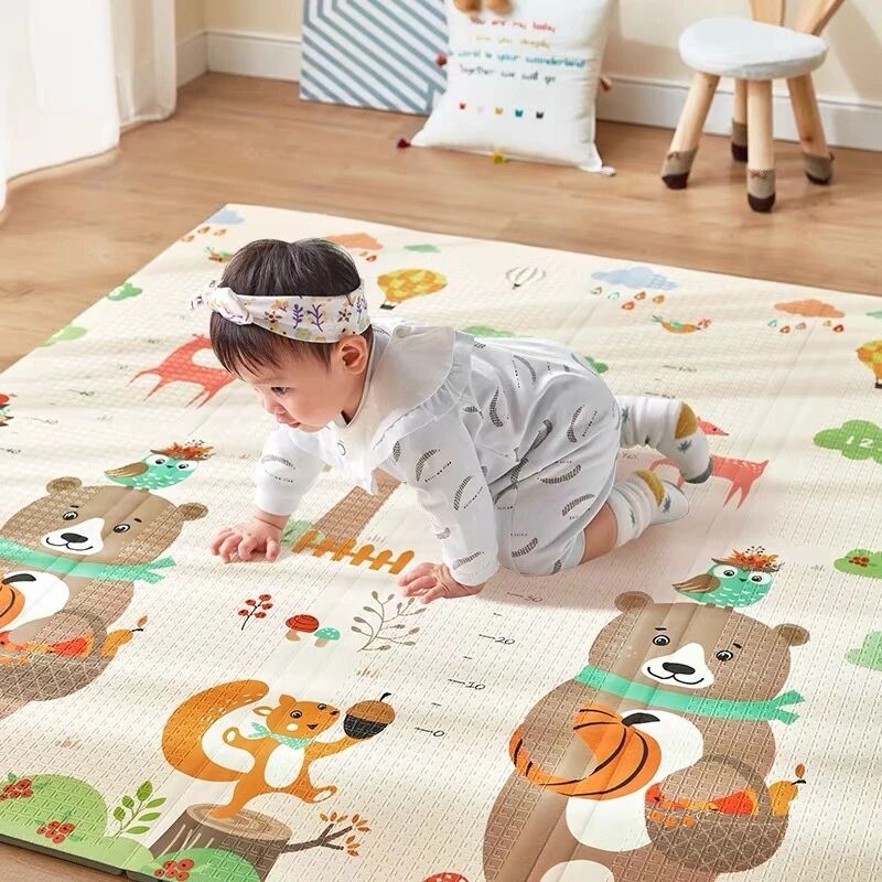 Baby Play Mat Extra Large Foldable Baby Crawling Mat Thick Foam Play Mat for Baby Waterproof Floor Playmat details