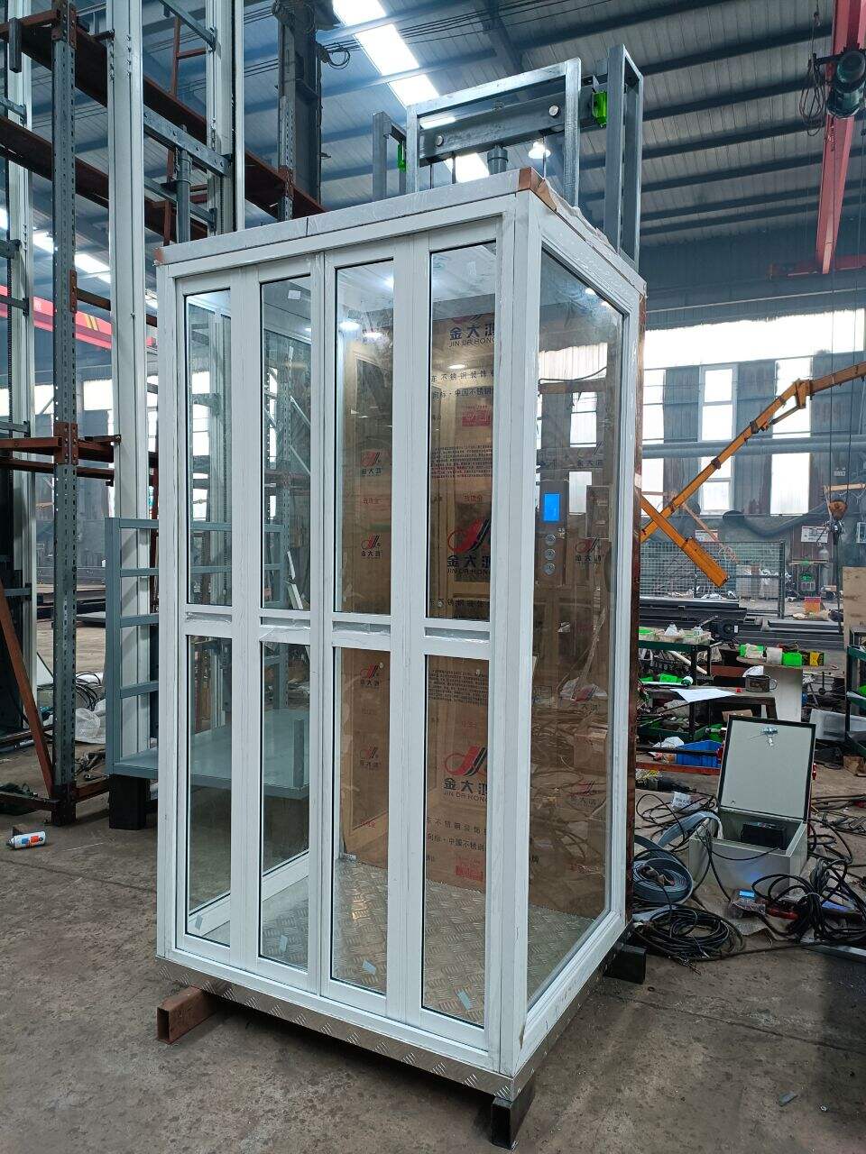 2-5 Floors Factory Customized Indoor/Outdoor Hydraulic Small Passenger Elevators For Homes factory