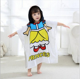 Quick-Dry Microfiber Soft Warm Beach kids hooded poncho towel factory