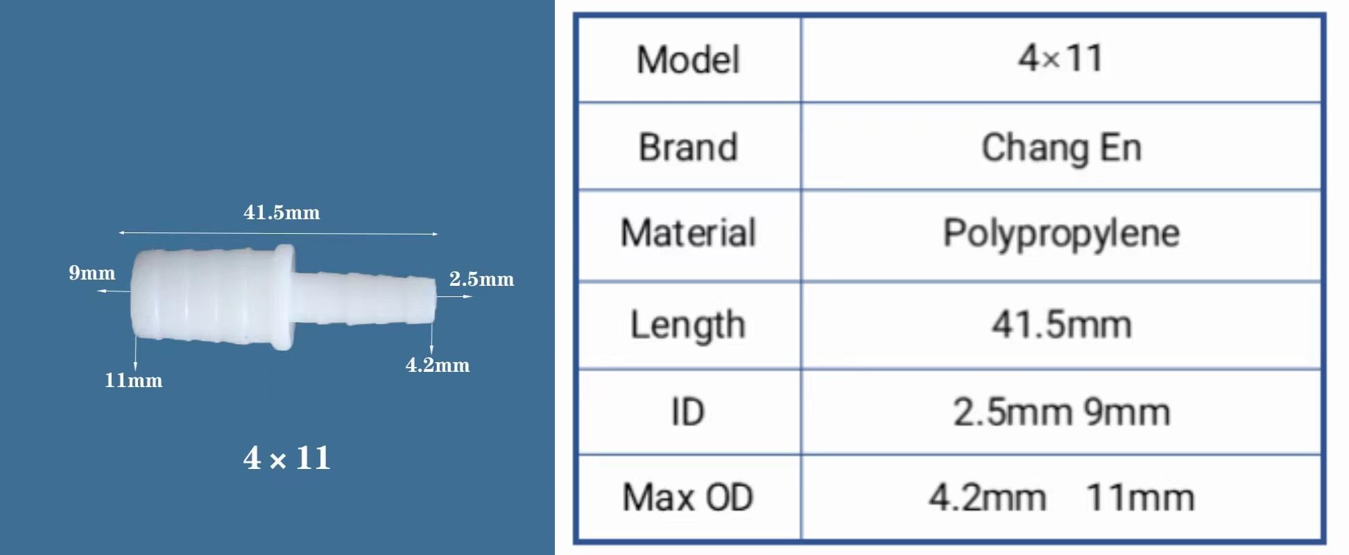 Chang En Medical grade direct access Hose connector Corrosion resistance and high temperature resistance supplier