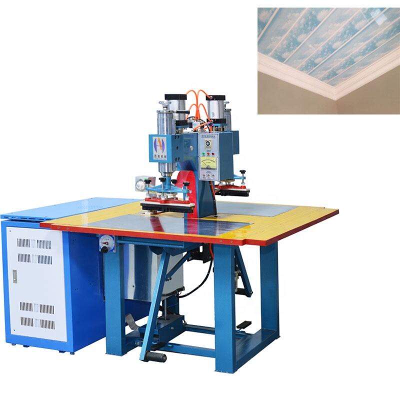 High frequency double head ceiling soft film welding machine