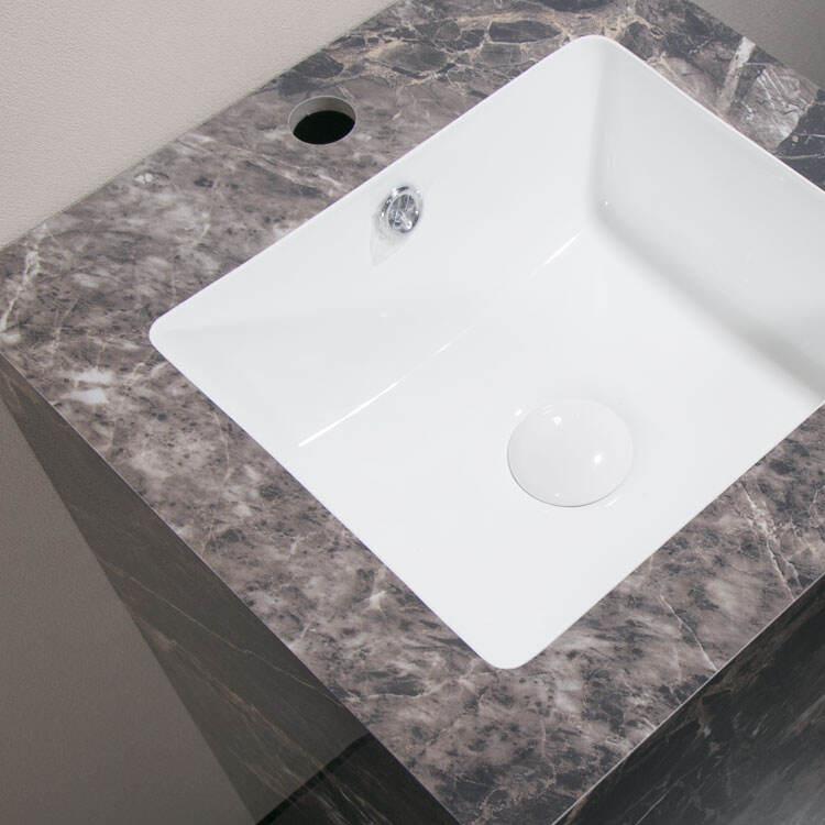 ware wholesale square sintered stone pedestal basin standing wash basin manufacture