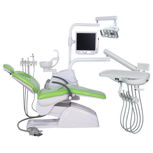 High efficiency dental unit chair  dental equipment with oral camera endoscope dental unit full set factory