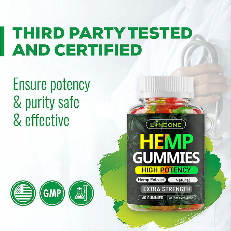 Private Label Support Hemp Gummies Gummies For Pain Anxiety Stress Relief And Better Sleep 60 Counts details