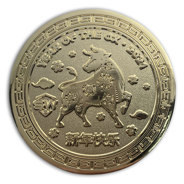 High Quality Metal Coin Manufacturer Custom Souvenir Brass Die Struck Metal Coin factory